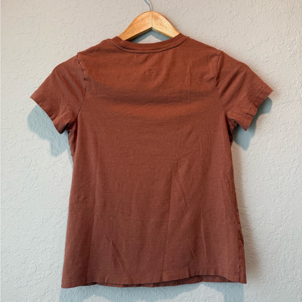 Rust Brown Short Sleeve Tee-Shirt - Picture 2 of 3
